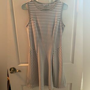New York and Company Sleeveless Stripe Dress